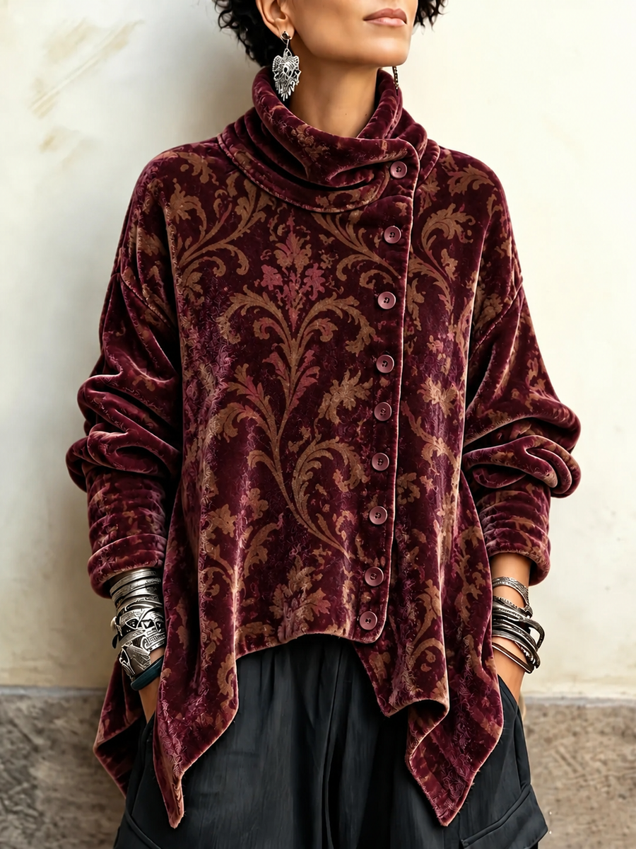 Amara | Vintage Velvet Top