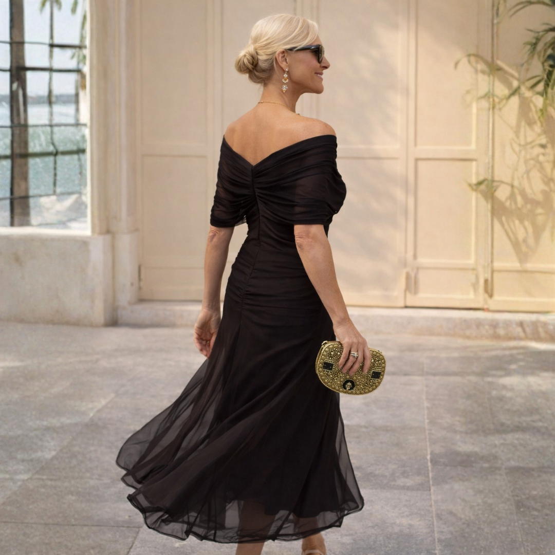Maya | Off Shoulder Maxi Dress