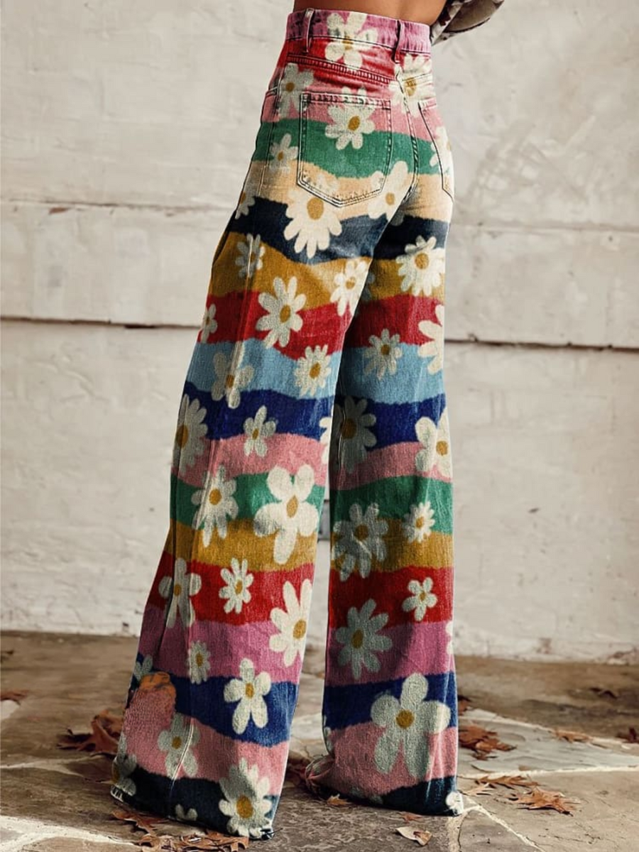 Léon - Elegant Floral Pants
