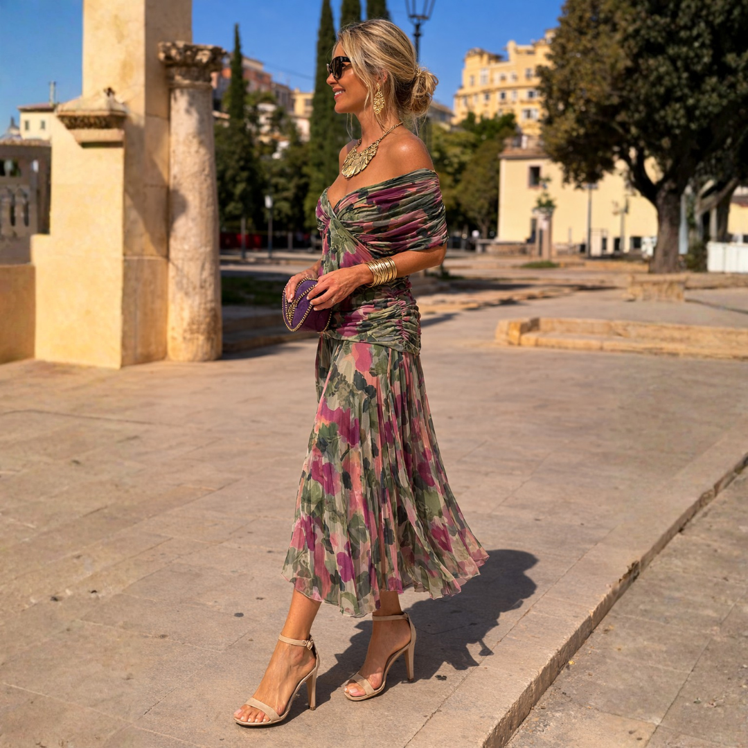 Maya | Off Shoulder Maxi Dress