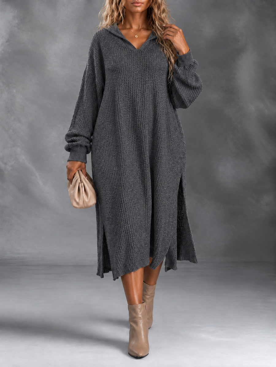 Jocelyn | Hooded Knit Sweater Dress