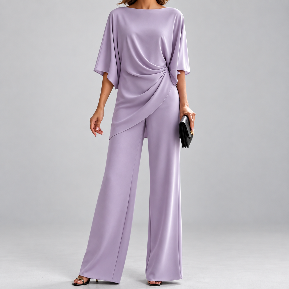 Lorna | Draped Waist Two Piece Set