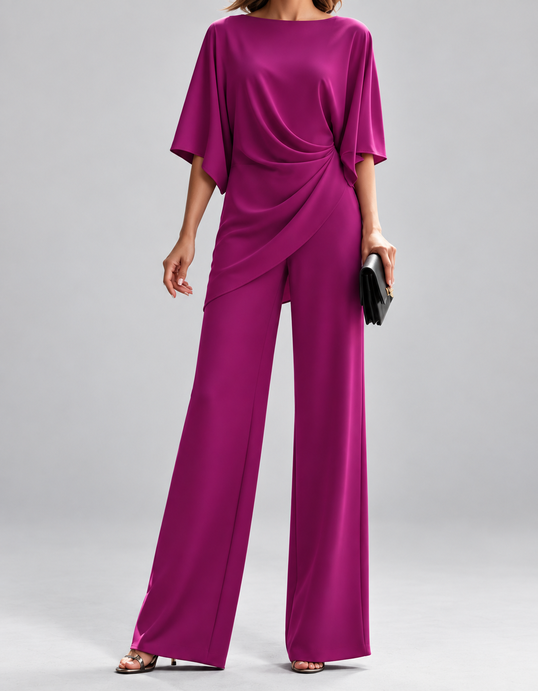 Lorna | Draped Waist Two Piece Set