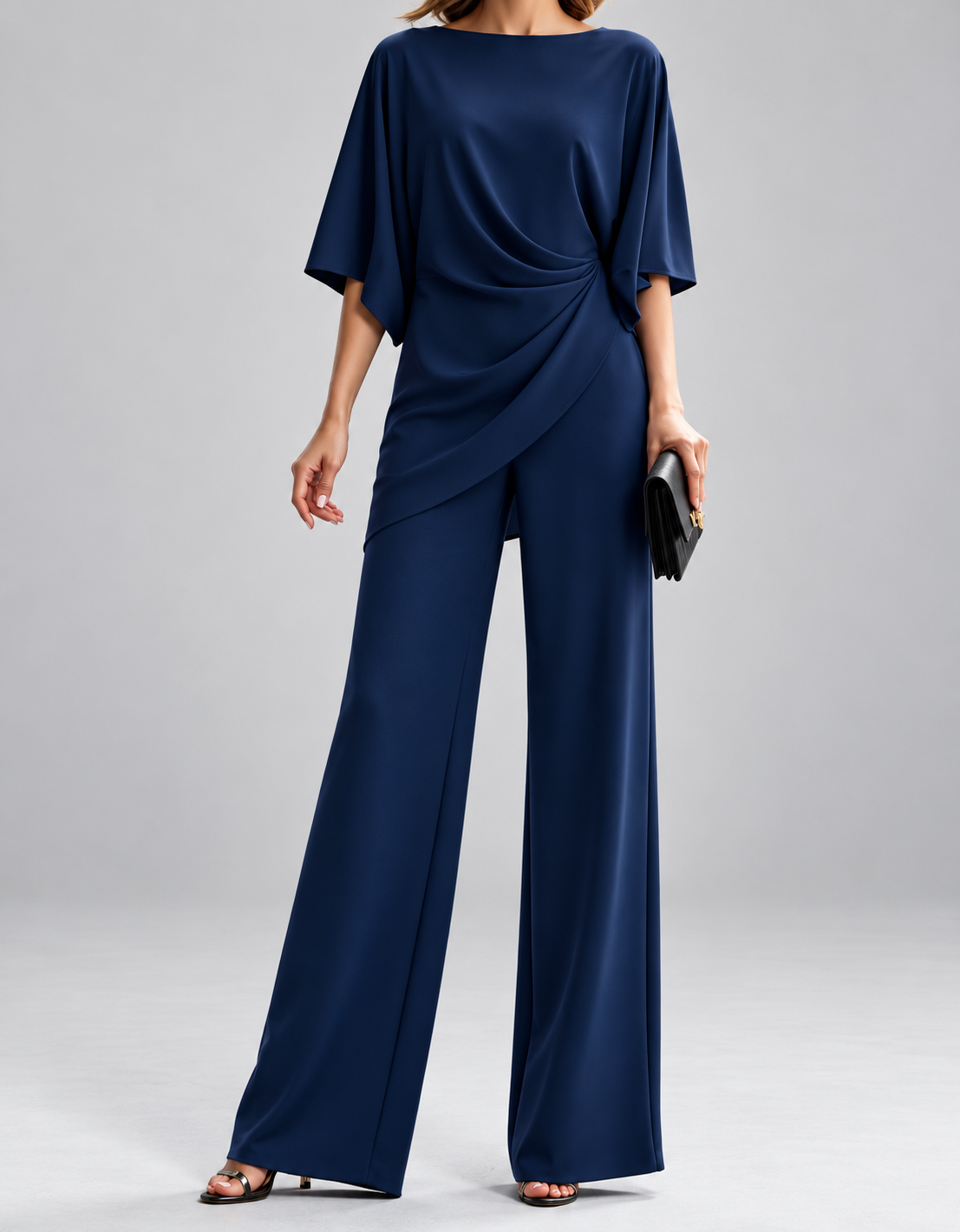 Lorna | Draped Waist Two Piece Set