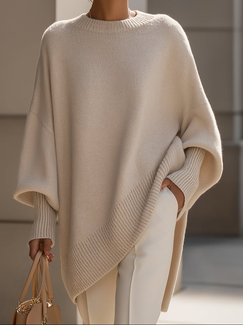 Isolde | Oversized Drape Knit Sweater
