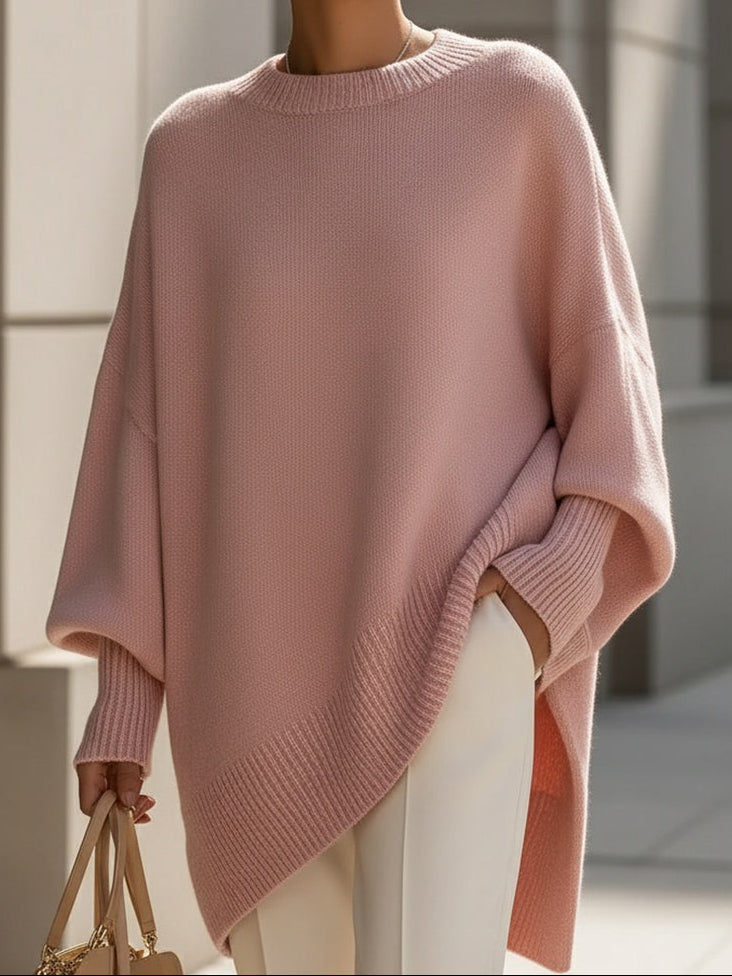 Isolde | Oversized Drape Knit Sweater