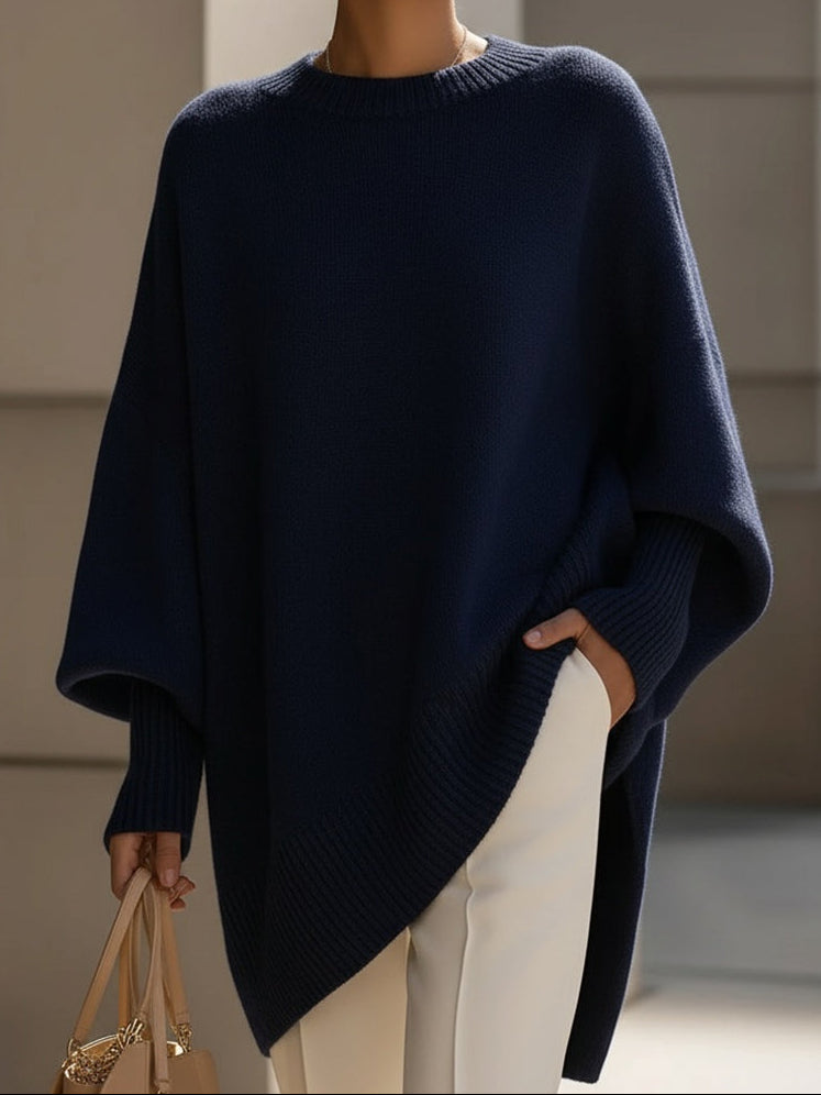 Isolde | Oversized Drape Knit Sweater