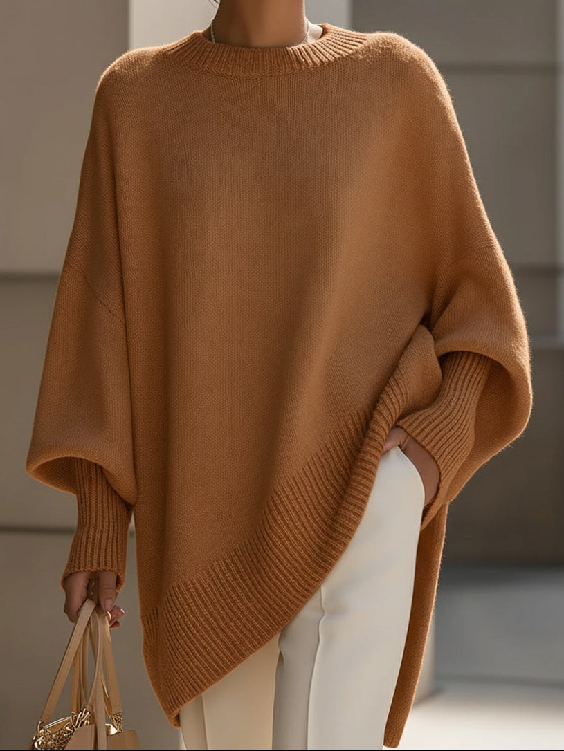 Isolde | Oversized Drape Knit Sweater
