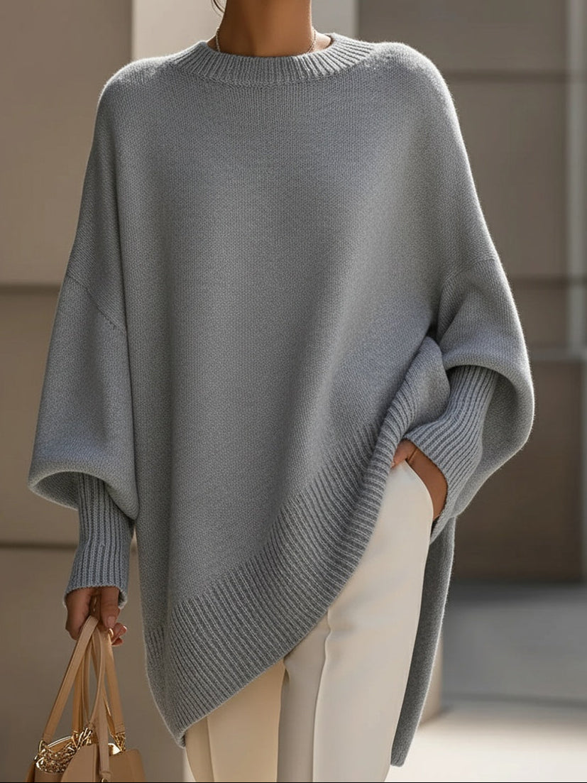 Isolde | Oversized Drape Knit Sweater