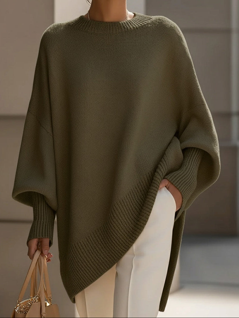Isolde | Oversized Drape Knit Sweater