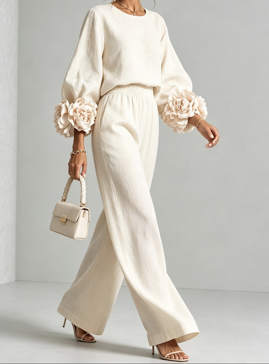Rosalie | Floral Cuff Two-piece Set