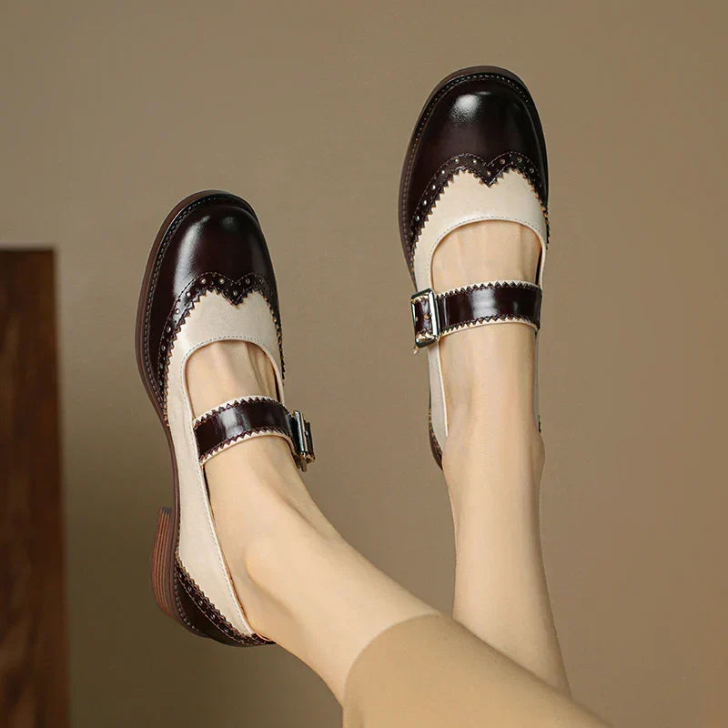 Jamie | Miana Leather Mary Janes