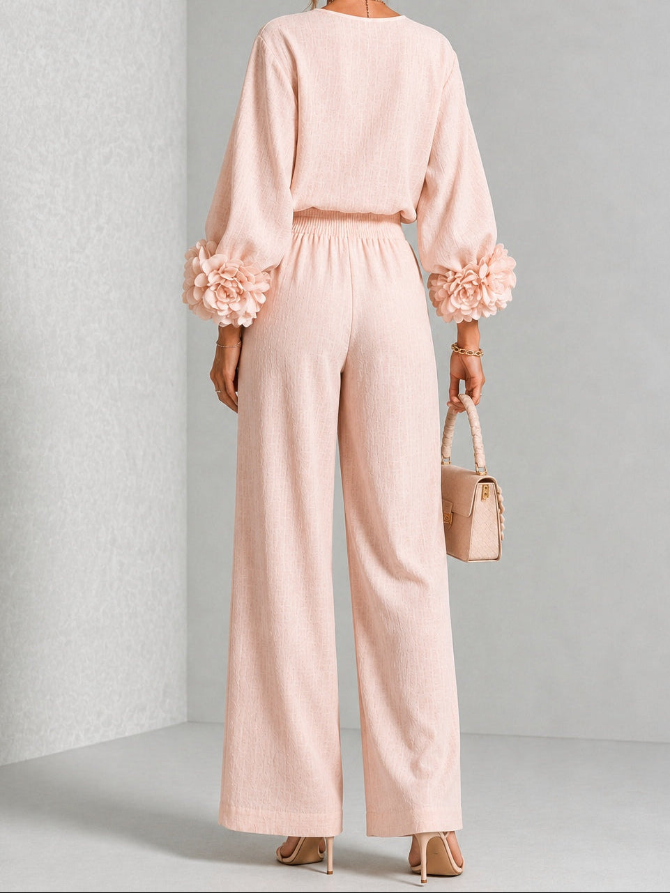 Rosalie | Floral Cuff Two-piece Set