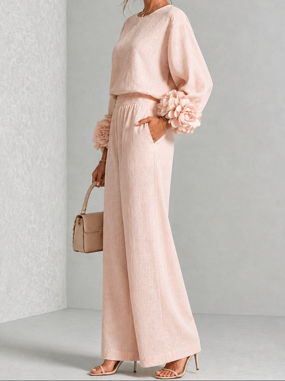 Rosalie | Floral Cuff Two-piece Set