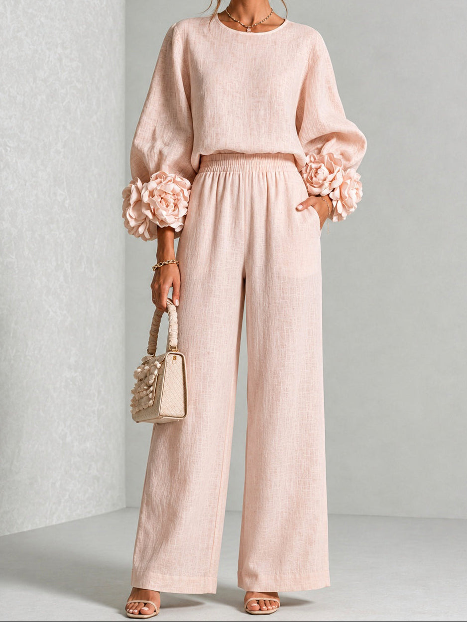 Rosalie | Floral Cuff Two-piece Set