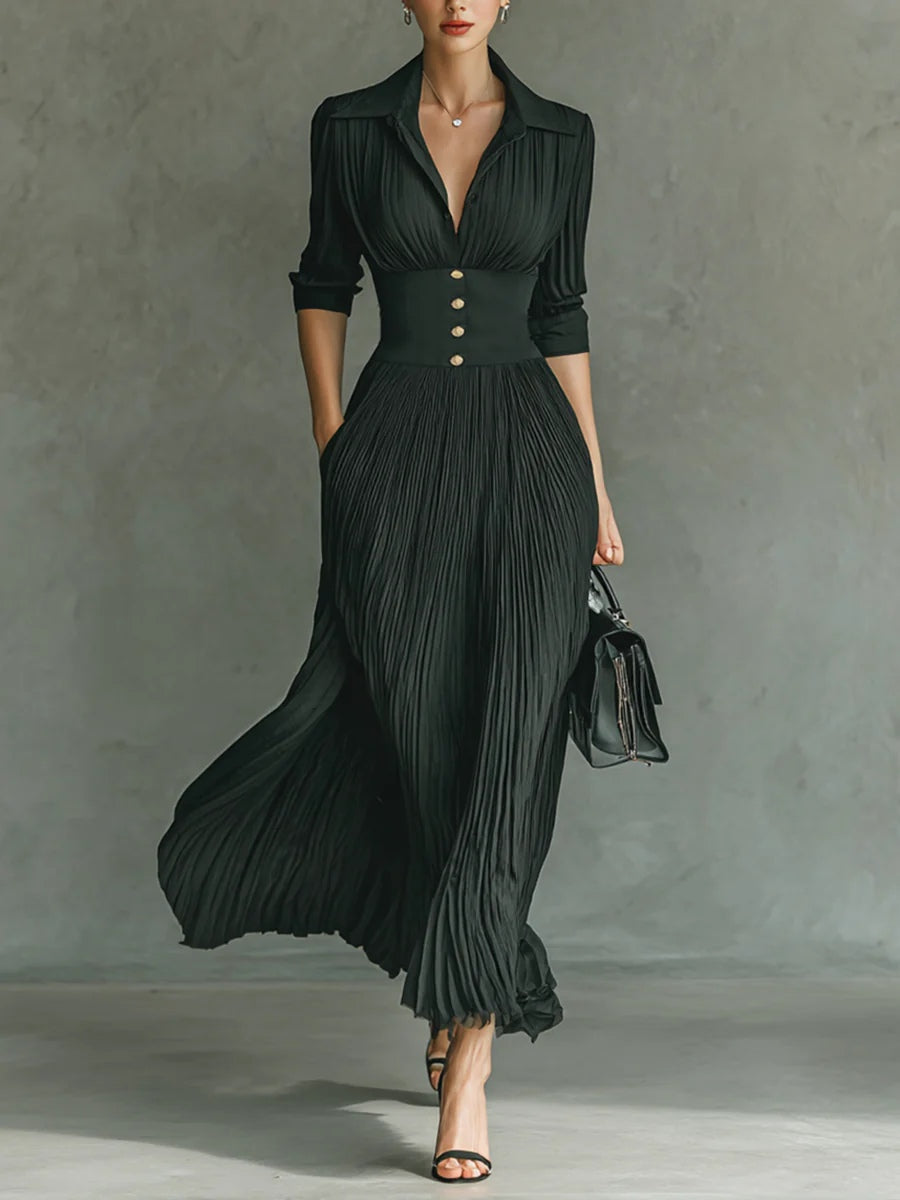 Maéline - Chic Fitted Waist Dress