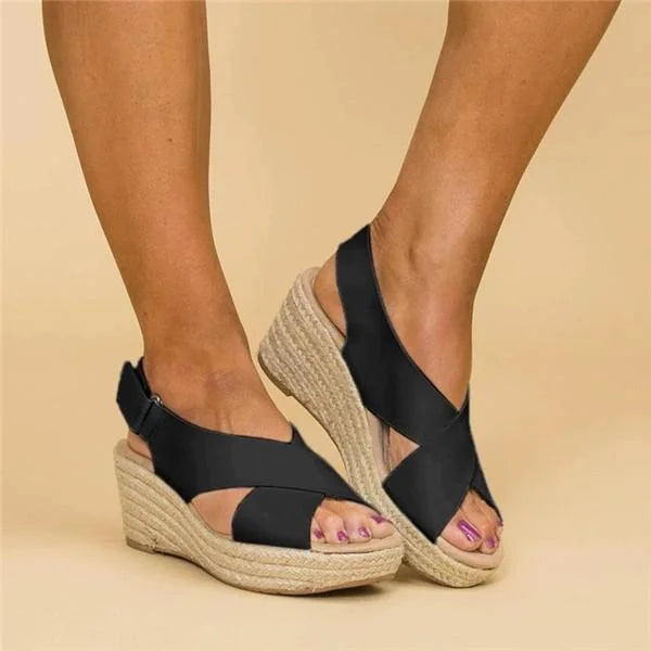 Clara | Comfortable Orthopedic Wedge Heel Espadrilles