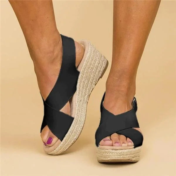Clara | Comfortable Orthopedic Wedge Heel Espadrilles