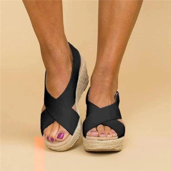 Clara | Comfortable Orthopedic Wedge Heel Espadrilles