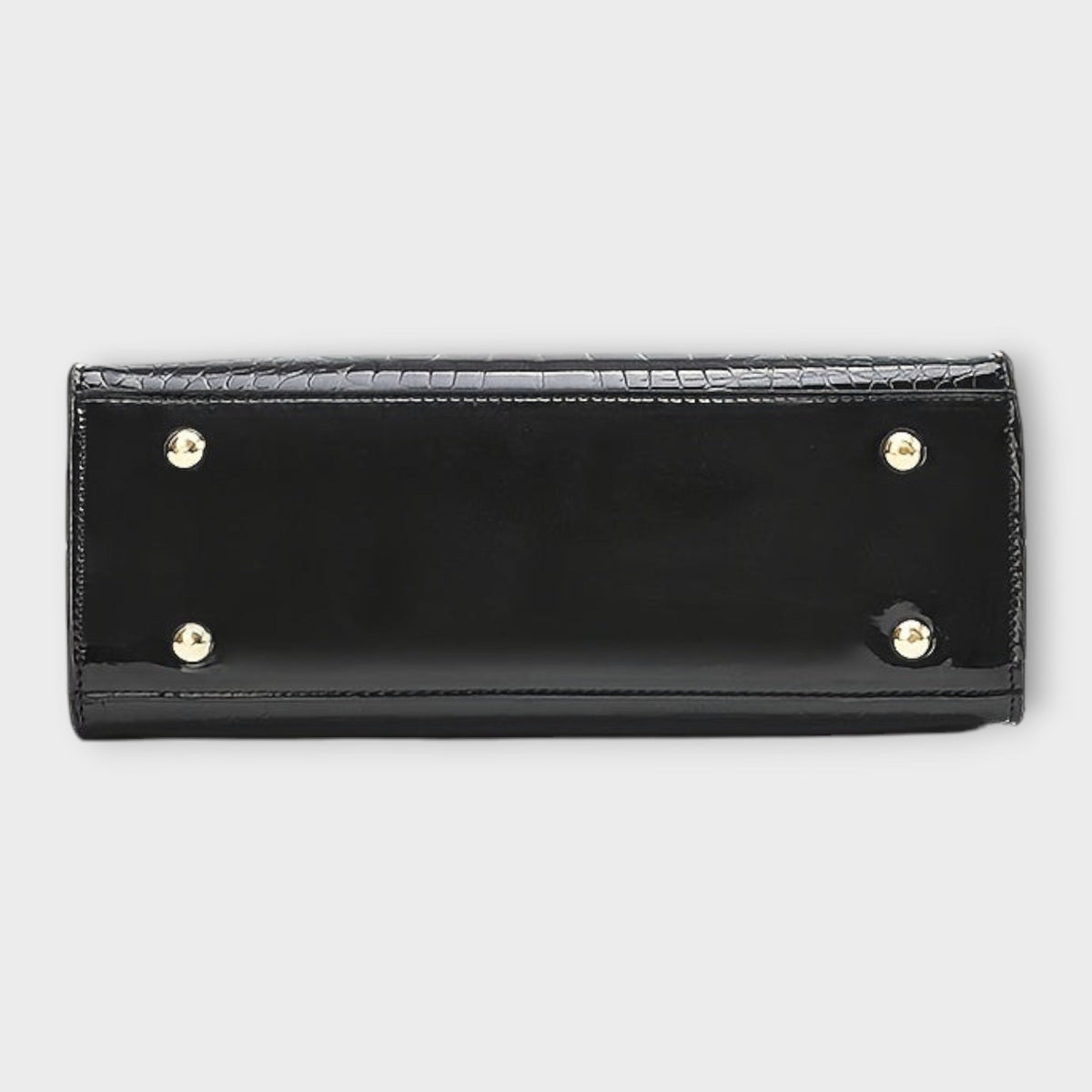 Jamie | Glossy Crocodile Pattern Handbag