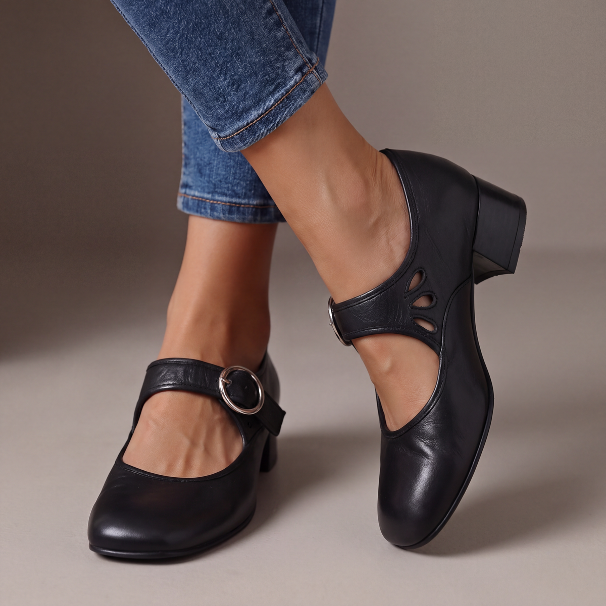 Josephine | Mary Jane Block Heels