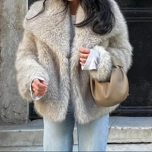 Paris | Elegant Faux Fur Coat